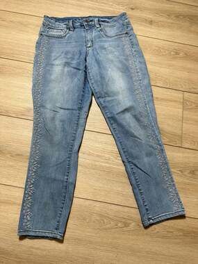 Workshop Republic Clothing Embroidered Side Detail Jeans Size 4P